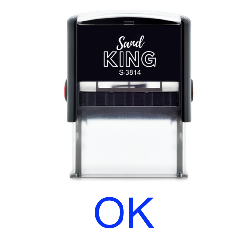 ตรายางหมึกในตัว ตรา OK ขนาดกระทัดรัด ใช้งานง่าย