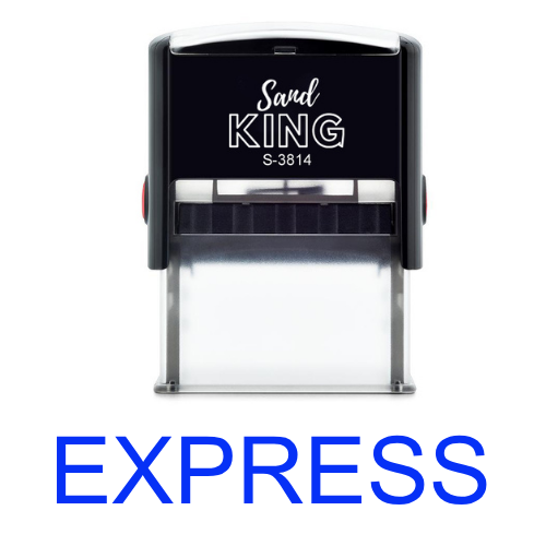 ตรายางหมึกในตัว EXPRESS สีน้ำเงิน ใช้ในงานเอกสาร