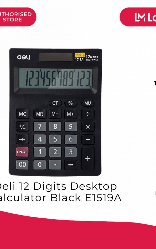 ตรายางหมึกในตัว ตรายางวันที่ภาษาไทย Deli 1519A 12 Digits