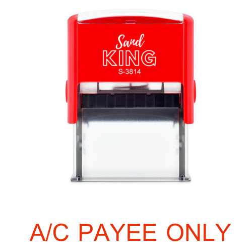 ตรายางหมึกในตัว A/C PAYEE ONLY ขนาด 15x40 มม. Sand King S-3814