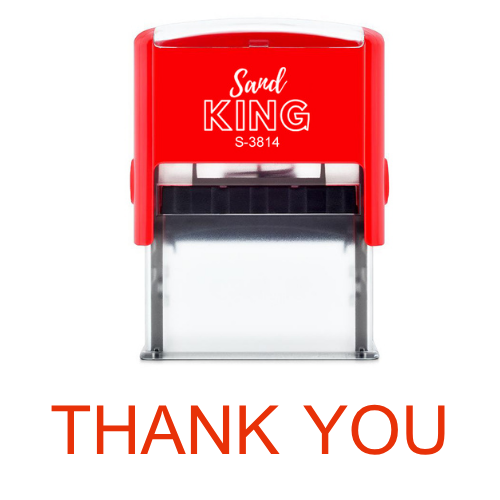 ตรายางหมึกในตัว Sand King S-3814 ข้อความ Thank You