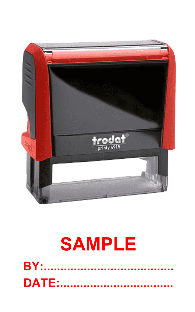 ตรายางหมึกในตัว Trodat Printy 4915 'BY:.... DATE:....'