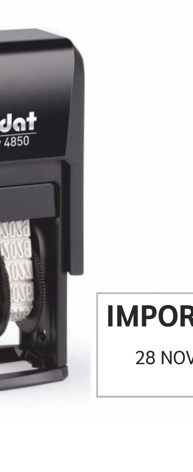 ตรายางหมึกในตัว Trodat Printy 4850 วันที่ ข้อความ 'IMPORTANT'