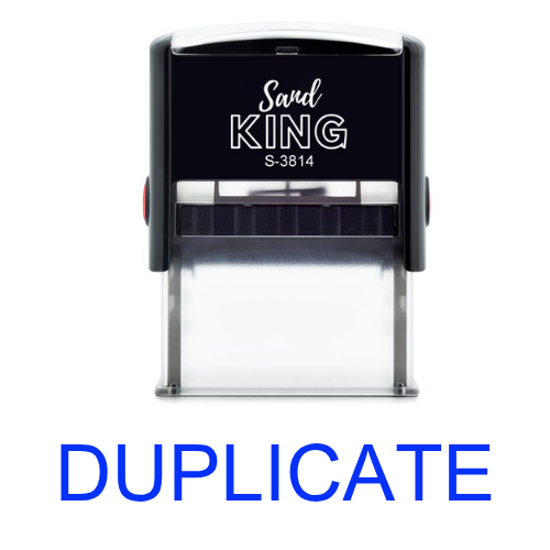 ตรายางหมึกในตัว ตรายางสำเร็จรูป ข้อความ DUPLICATE