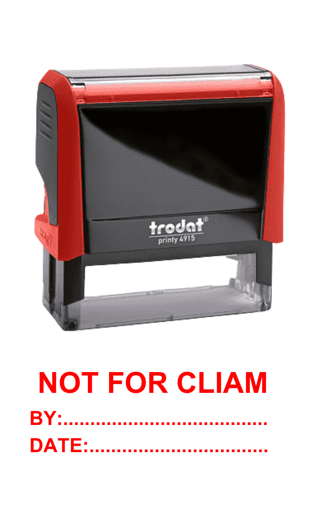 ตรายางหมึกในตัว Trodat Printy 4915 – Not For Claim By Date
