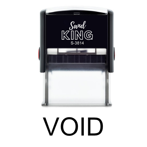 ตรายางหมึกในตัวคำว่า VOID ตรา Sand KING S-3814
