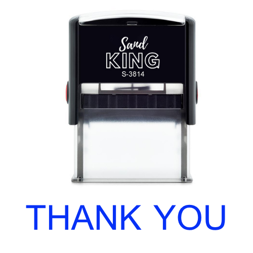 ตรายางหมึกในตัว ตรายางสำเร็จรูป 'THANK YOU' ทันสมัย