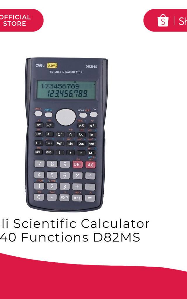 ข้อความ Deli Scientific Calculator 240 Functions D82MS
