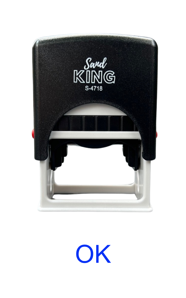 ตรายางหมึกในตัว Sand King S-4718 ข้อความ 'OK' จัดส่งฟรี!