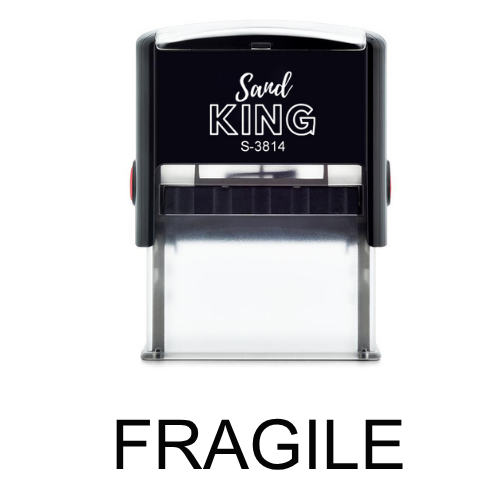 ตรายางหมึกในตัว ข้อความ FRAGILE สำหรับติดกล่องพัสดุ