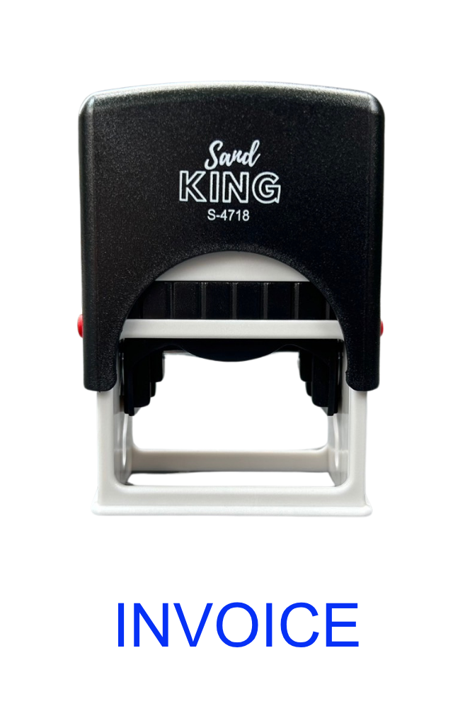 ตรายางหมึกในตัว Sand King INVOICE S-4718