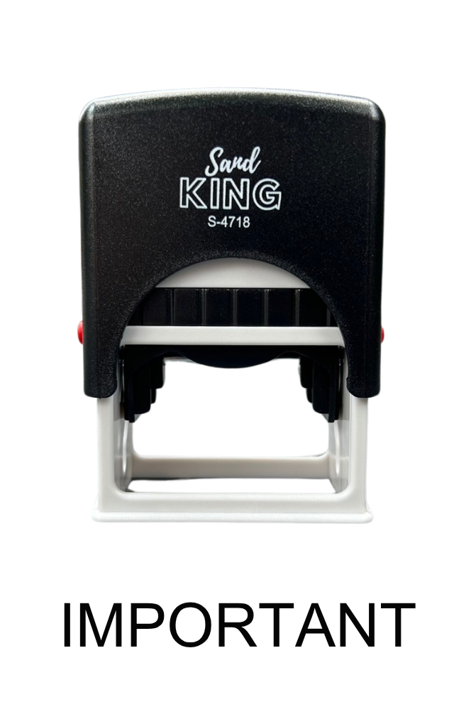 ตรายางหมึกในตัว Sand King S-4718 ข้อความ IMPORTANT