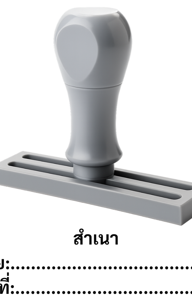 ตรายางสำเร็จรูป 'สำเนา' พร้อมช่องว่าง ชื่อ-วันที่