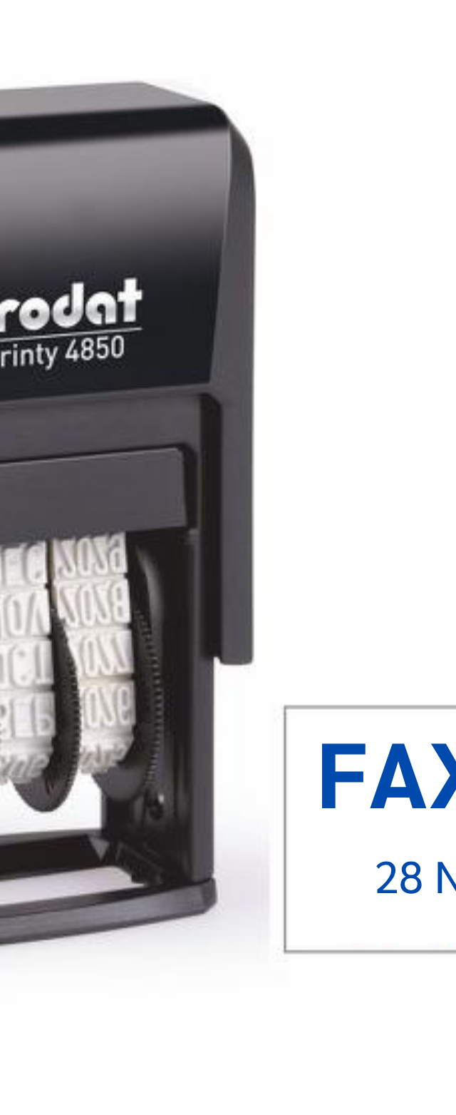 ตรายางหมึกในตัว Trodat Printy 4850 วันที่ แบบสำเร็จรูป (FAX OUT, PAID)