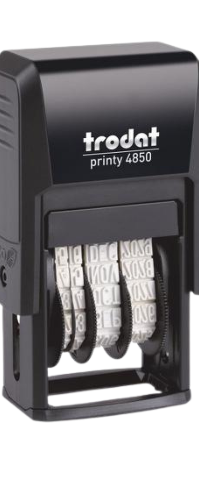 ตรายางวันที่ Trodat Printy 4850 หมึกในตัว ทนทาน ใช้งานง่าย