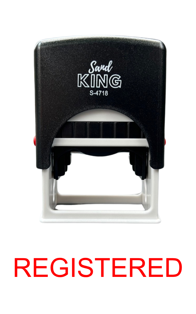ตรายางหมึกในตัว Sand King S-4718 ข้อความ Registered