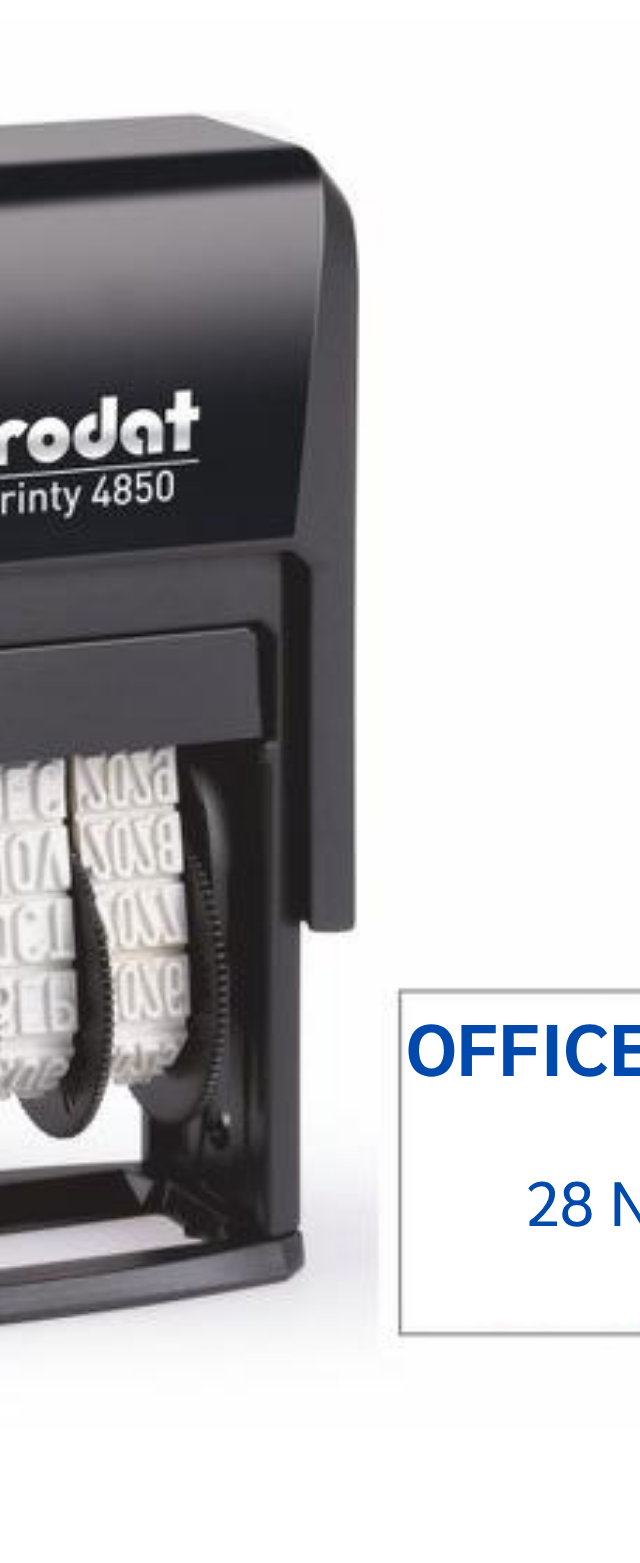 ตรายางวันที่ Trodat Printy 4850 ข้อความ 'OFFICE USE ONLY' หมึกในตัว