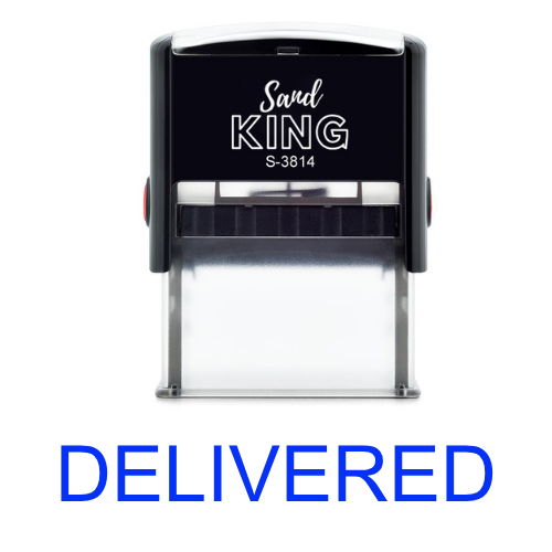 ตรายางหมึกในตัวสำเร็จรูป คำว่า DELIVERED พร้อมใช้