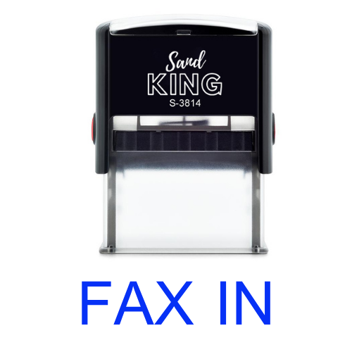 ตรายางหมึกในตัวสำเร็จรูป 'FAX IN' พร้อมใช้ ทนทาน