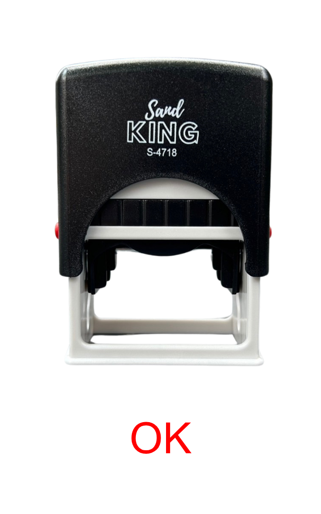 ตรายางหมึกในตัว Sand KING S-4718 ข้อความ OK