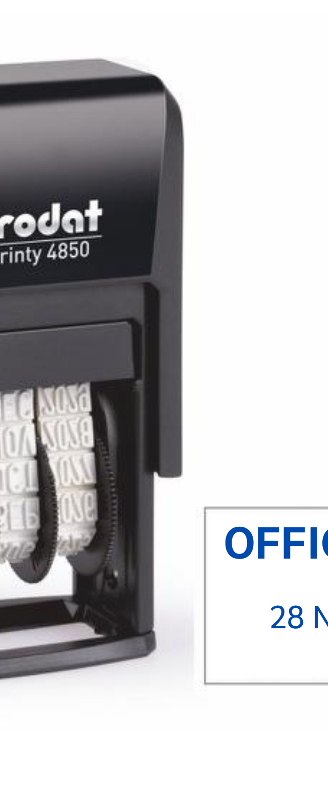 ตรายางวันที่ Trodat Printy 4850 พร้อมข้อความ OFFICE COPY