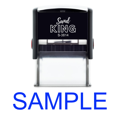 ตรายางหมึกในตัว ตรายางชื่อ ตรายาง Sand King S-3814 ราคา 250 บาท