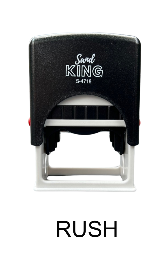 ตรายางหมึกในตัว Sand King S-4718 ข้อความ RUSH