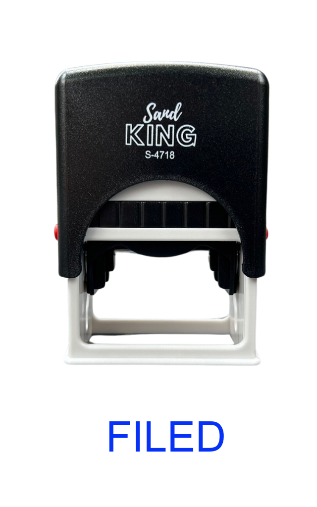 ตรายางหมึกในตัว Sand King S-4718 ข้อความ 'FILED'