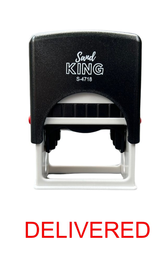 ตรายางหมึกในตัว Sand King S-4718 ข้อความ 'DELIVERED'