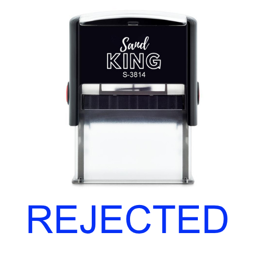 ตรายางหมึกในตัวคำว่า "REJECTED" ตรายางสำเร็จรูปพร้อมใช้