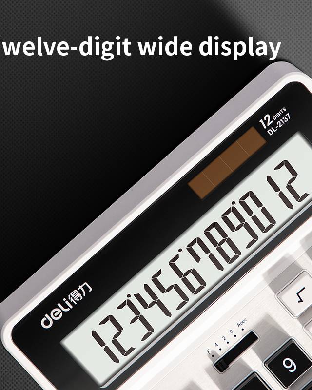 ตรายางตัวเลข หมุนได้ 12 หลัก Deli DL-2137 แสดงผลกว้าง